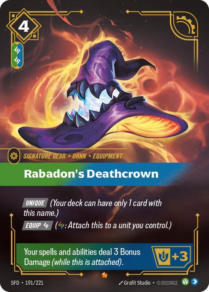 Rabadons Deathcrown 191/221 (Spiritforged)  - Foil