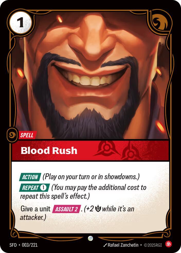 Blood Rush 3/221 (Spiritforged)  - Foil