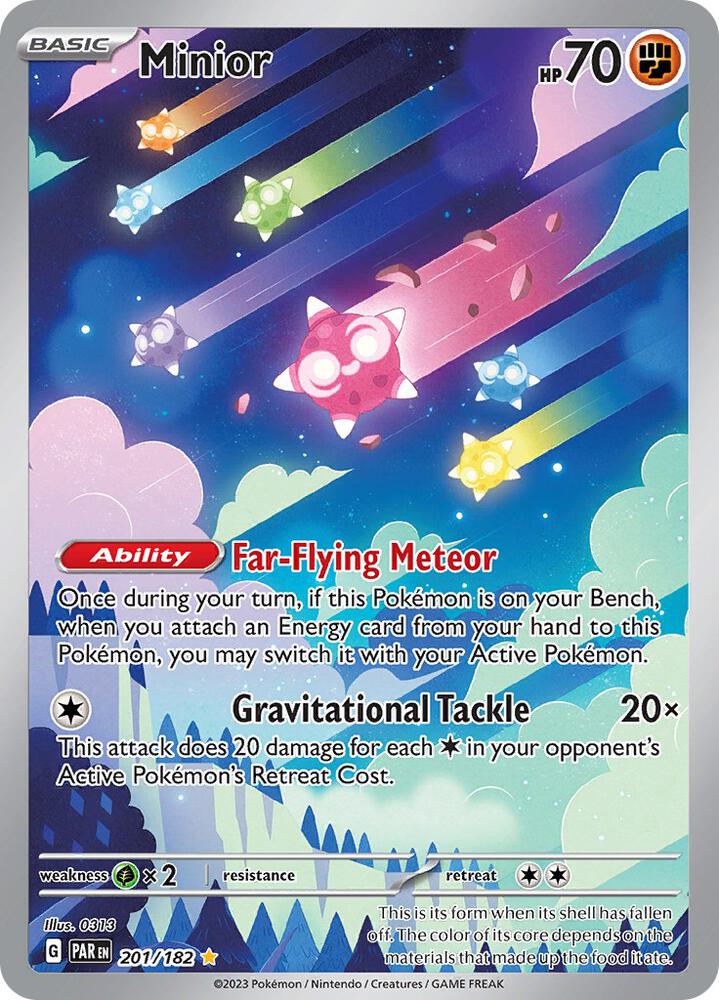 Minior 201/182 (SV04: Paradox Rift)  - Holofoil