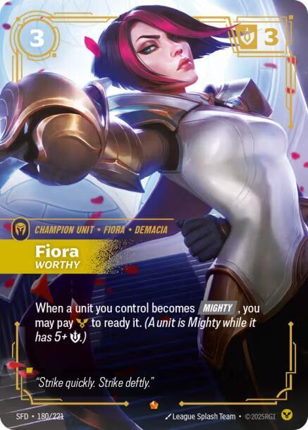 Fiora - Worthy 180/221 (Spiritforged)  - Foil