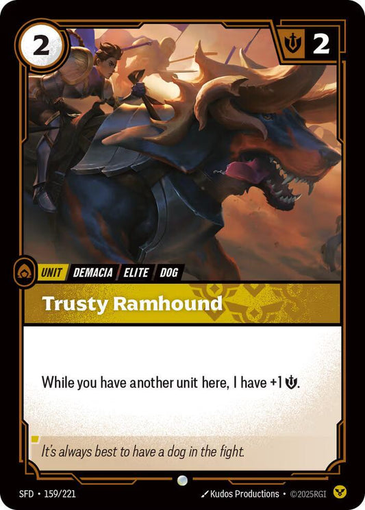 Trusty Ramhound 159/221 (Spiritforged)  - Foil