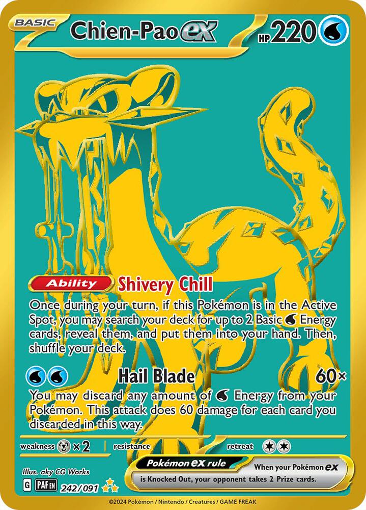 Chien-Pao ex 242/091 (SV: Paldean Fates)  - Holofoil
