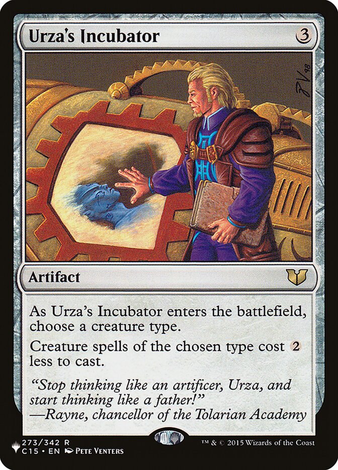 Urza's Incubator C15-273/5075 (The List Reprints) 