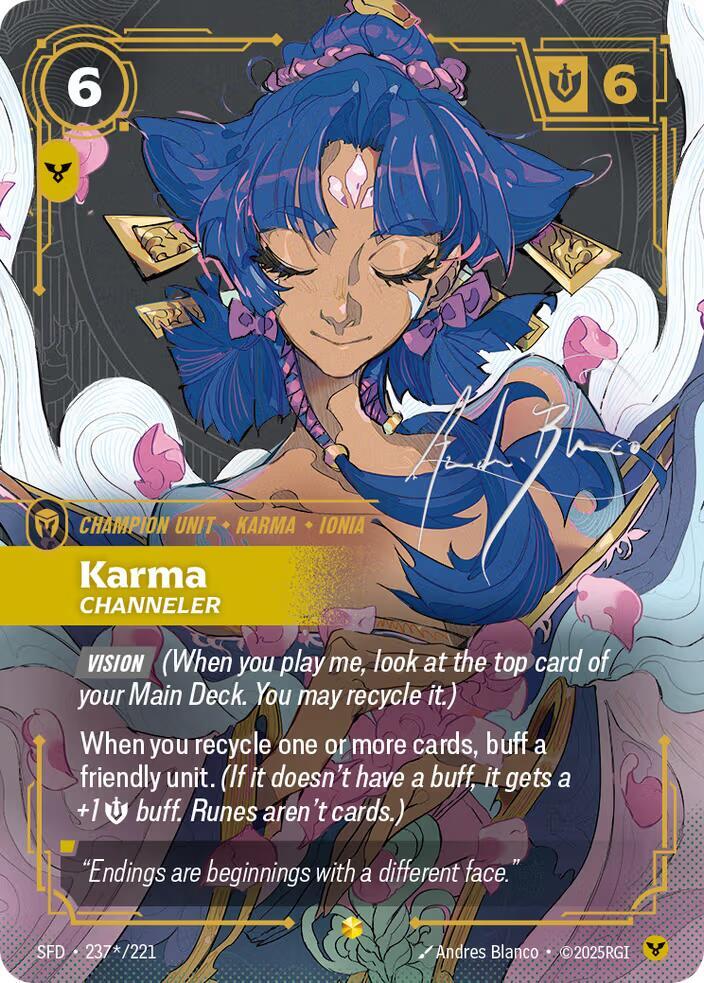 Karma - Channeler 237*/221 (Spiritforged)  - Foil