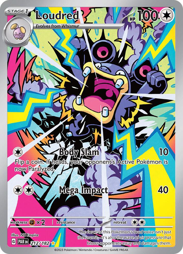 Loudred 212/182 (SV04: Paradox Rift)  - Holofoil