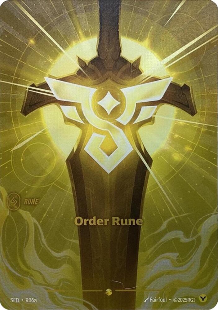 Order Rune Alternate Art R06a (Spiritforged)  - Foil