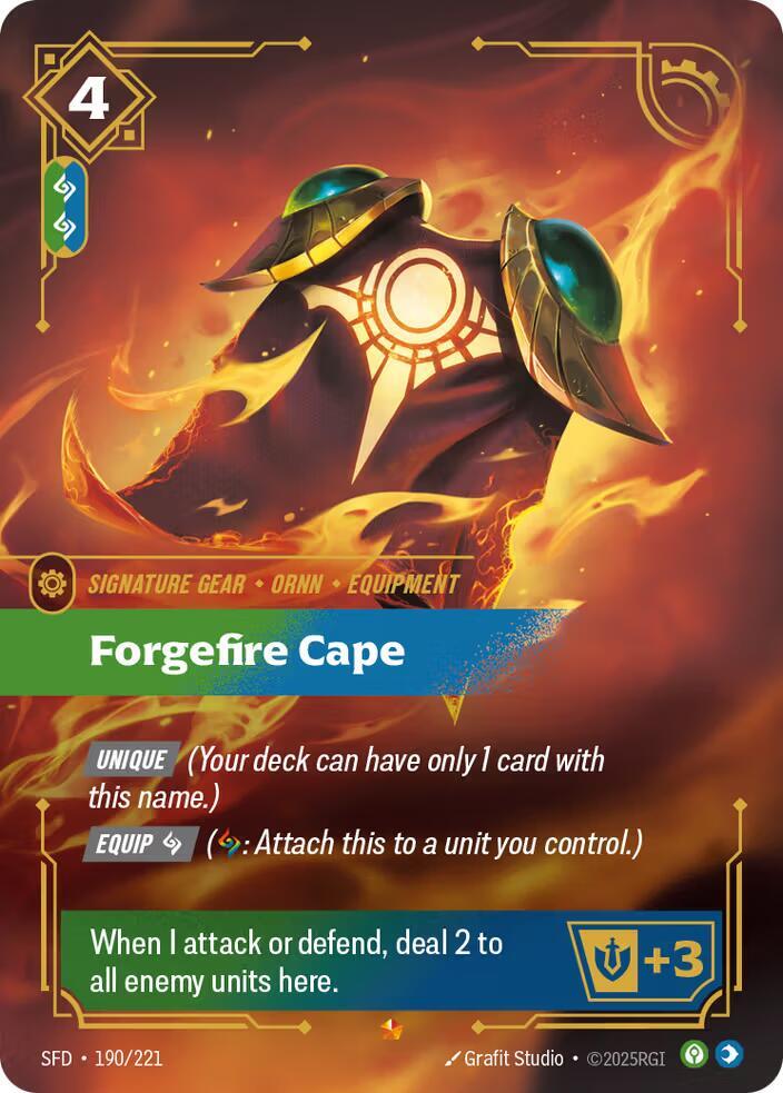 Forgefire Cape 190/221 (Spiritforged)  - Foil