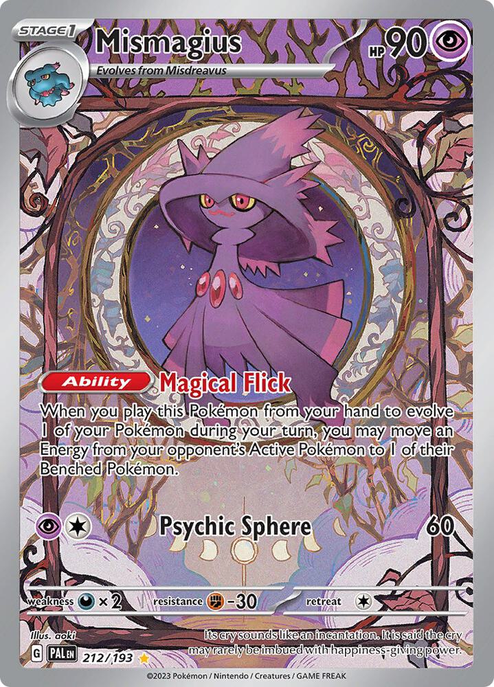 Mismagius 212/193 (SV02: Paldea Evolved)  - Holofoil