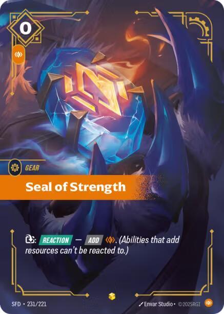 Seal of Strength 231/221 (Spiritforged)  - Foil