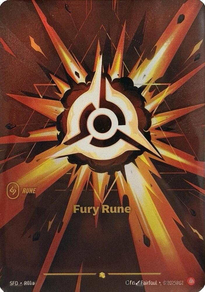 Fury Rune Alternate Art R01a (Spiritforged)  - Foil