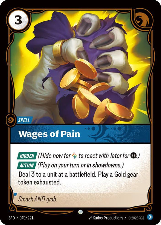Wages of Pain 70/221 (Spiritforged)  - Foil