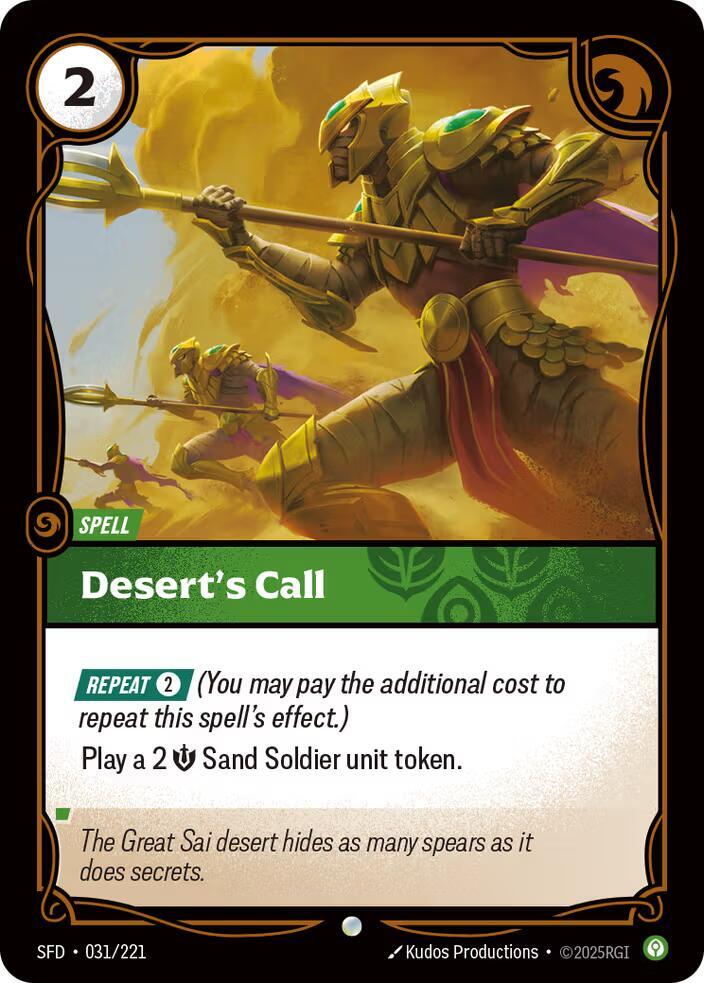 Desert's Call 31/221 (Spiritforged)  - Foil