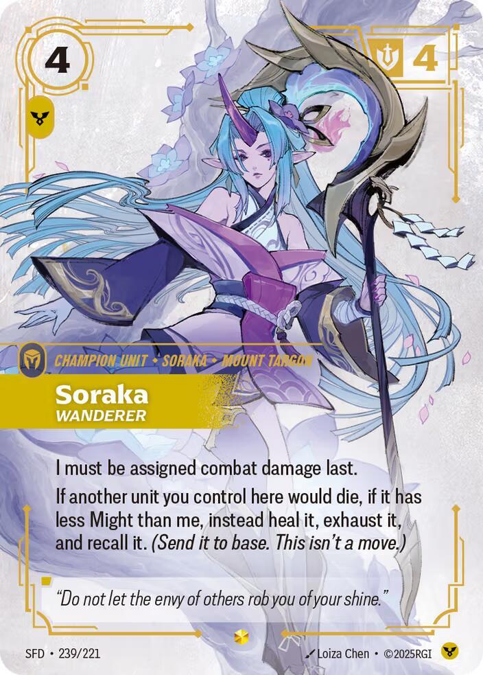 Soraka - Wanderer 239/221 (Spiritforged)  - Foil