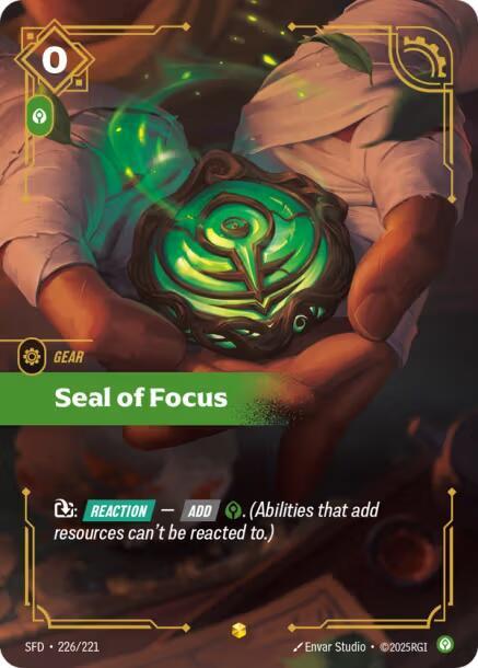 Seal of Focus 226/221 (Spiritforged)  - Foil