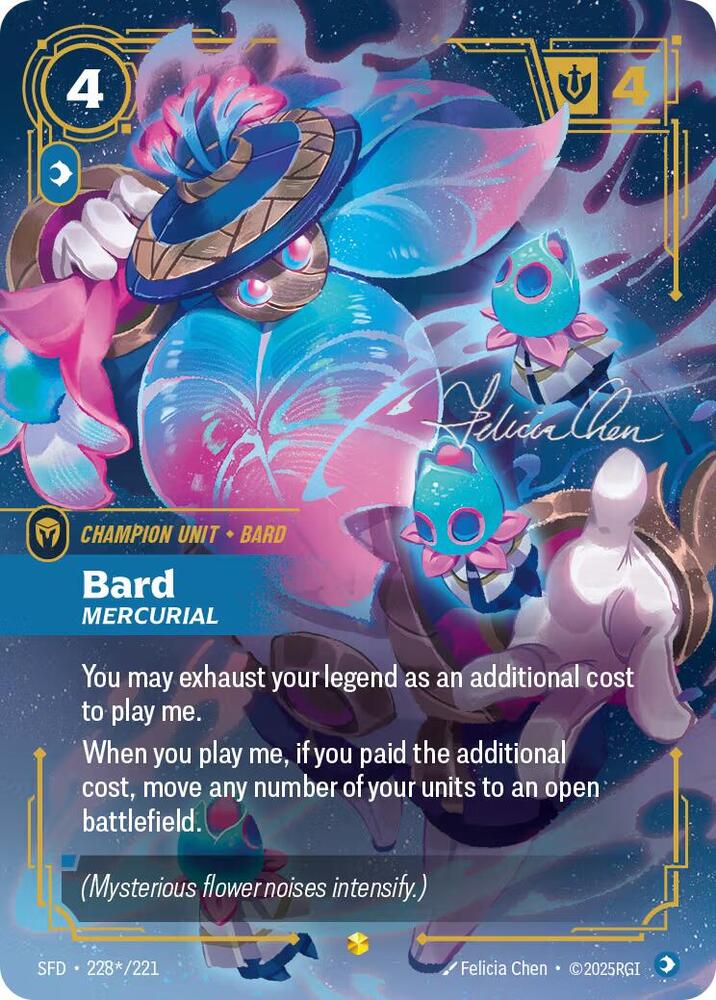 Bard - Mercurial 228*/221 (Spiritforged)  - Foil