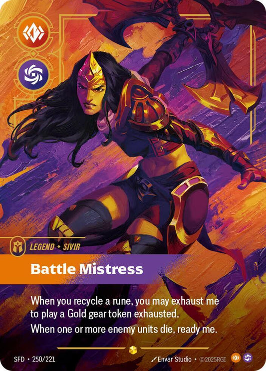 Sivir - Battle Mistress 250/221 (Spiritforged)  - Foil
