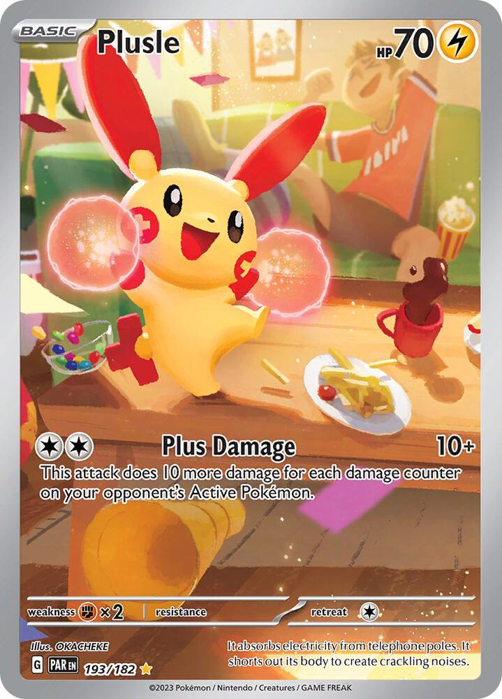 Plusle 193/182 (SV04: Paradox Rift)  - Holofoil