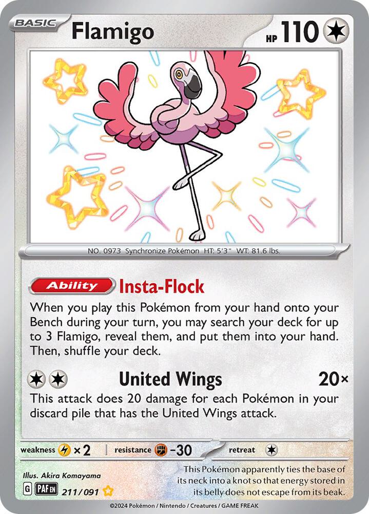Flamigo 211/091 (SV: Paldean Fates)  - Holofoil