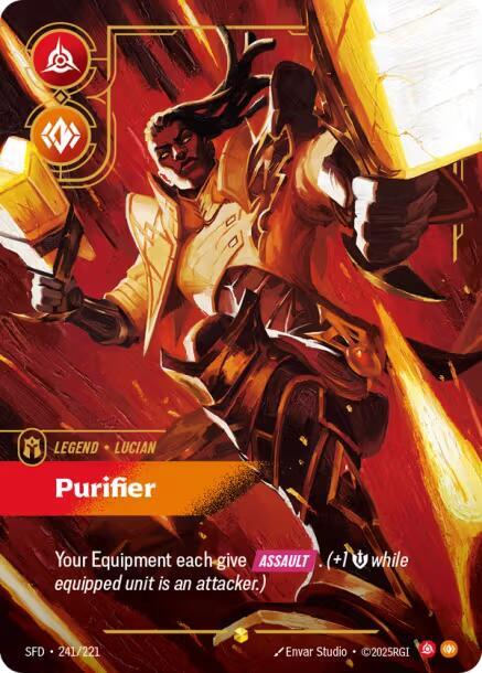 Lucian - Purifier 241/221 (Spiritforged)  - Foil