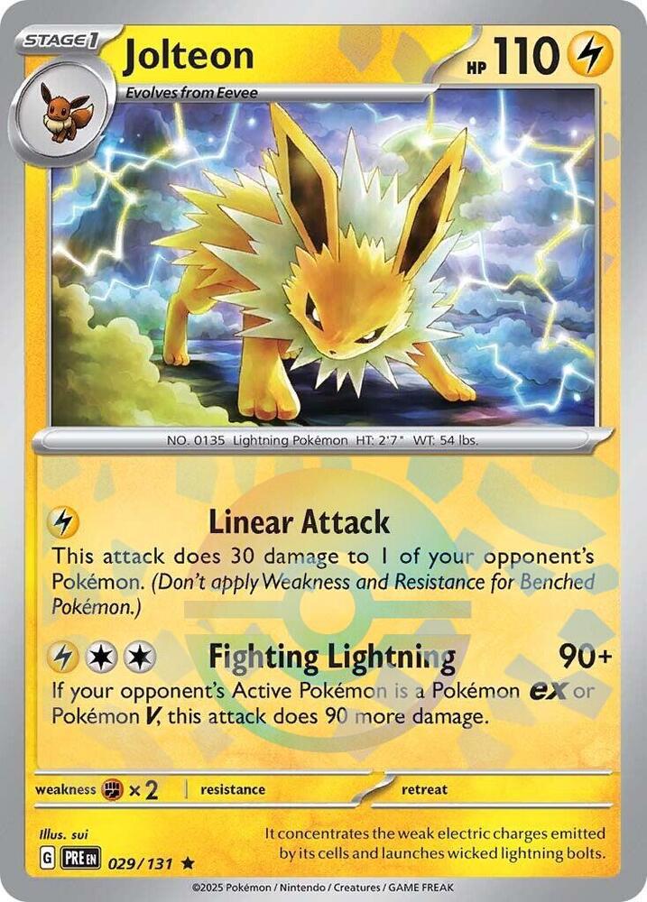 Jolteon 029/131 (SV: Prismatic Evolutions)  - Poke Ball Holofoil