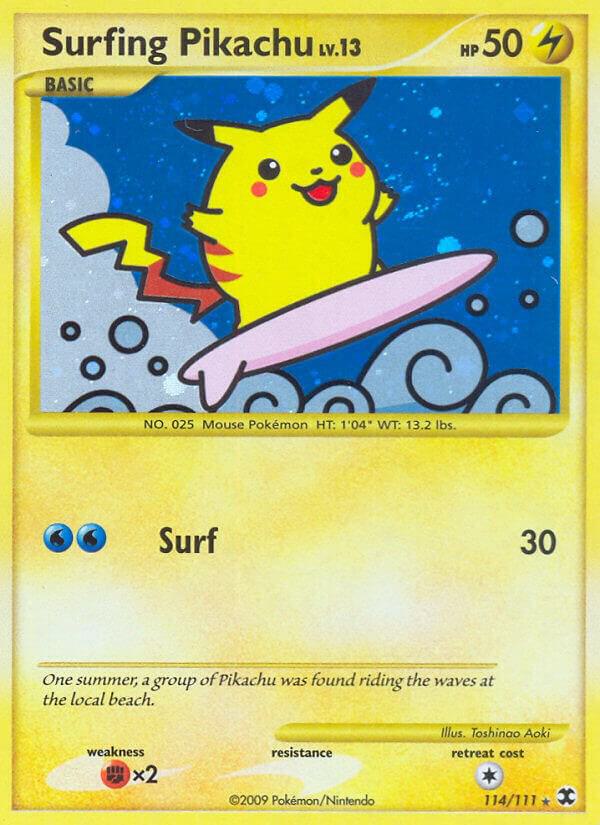 Surfing Pikachu 114/111 (Rising Rivals)  - Holofoil