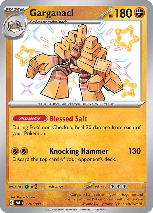 Garganacl 178/091 (SV: Paldean Fates)  - Holofoil