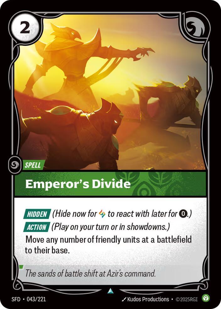 Emperor's Divide 43/221 (Spiritforged)  - Foil