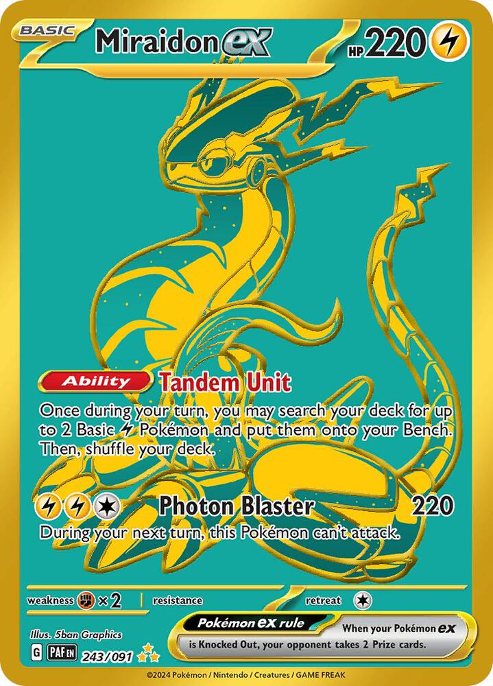 Miraidon ex 243/091 (SV: Paldean Fates)  - Holofoil