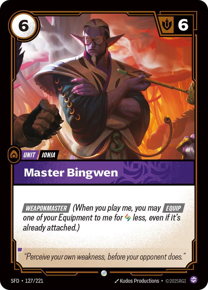Master Bingwen 127/221 (Spiritforged)  - Foil