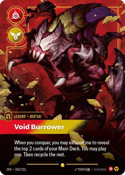 Rek'Sai - Void Burrower 243/221 (Spiritforged)  - Foil
