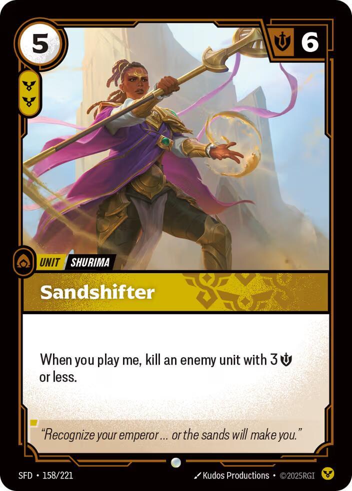 Sandshifter 158/221 (Spiritforged)  - Foil