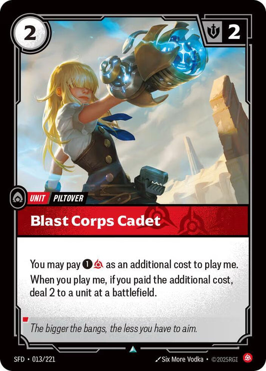 Blast Corps Cadet 13/221 (Spiritforged)  - Foil