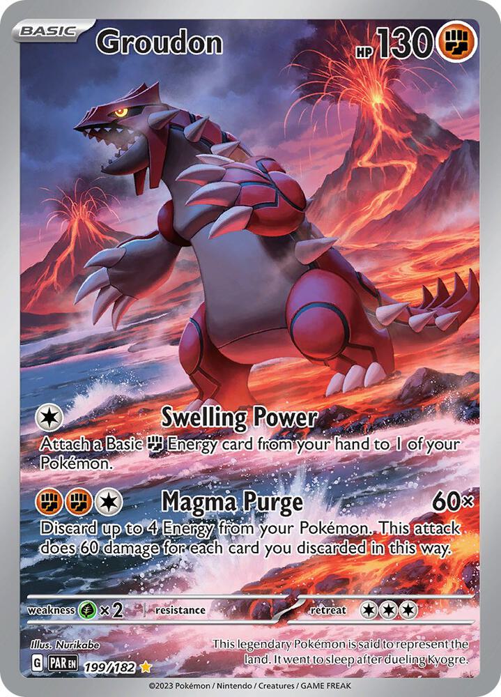 Groudon 199/182 (SV04: Paradox Rift)  - Holofoil