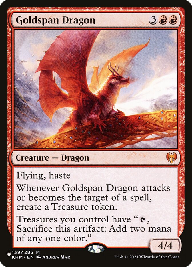Goldspan Dragon KHM-139/5075 (The List Reprints) 