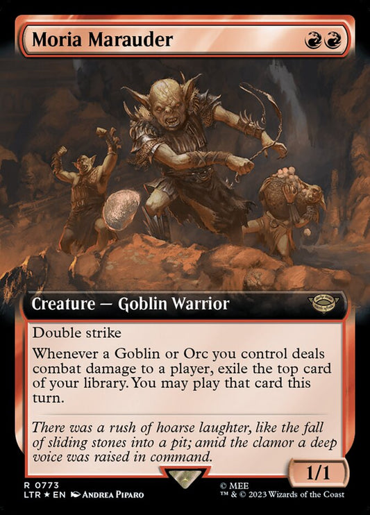 Moria Marauder 773 (Universes Beyond: The Lord of the Rings: Tales of Middle-earth)  - Extended Art Surge Foil