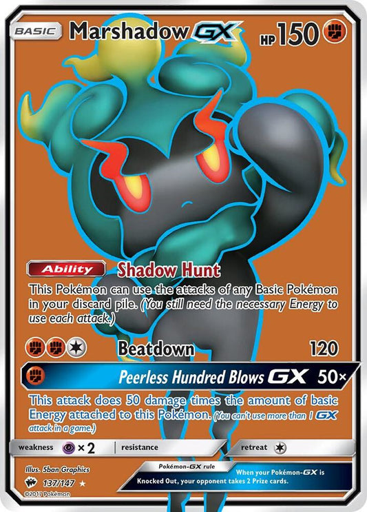 Marshadow GX 137/147 (SM - Burning Shadows)  - Holofoil