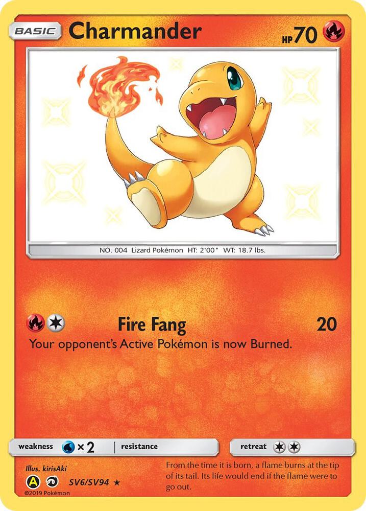 Charmander SV6/SV94 (Hidden Fates: Shiny Vault)  - Holofoil