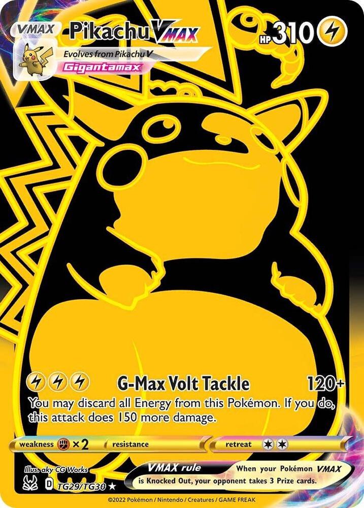 Pikachu VMAX Secret TG29/TG30 (SWSH11: Lost Origin Trainer Gallery)  - Holofoil