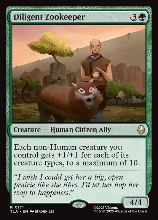 Diligent Zookeeper 171/286 (Avatar: The Last Airbender)  - Foil