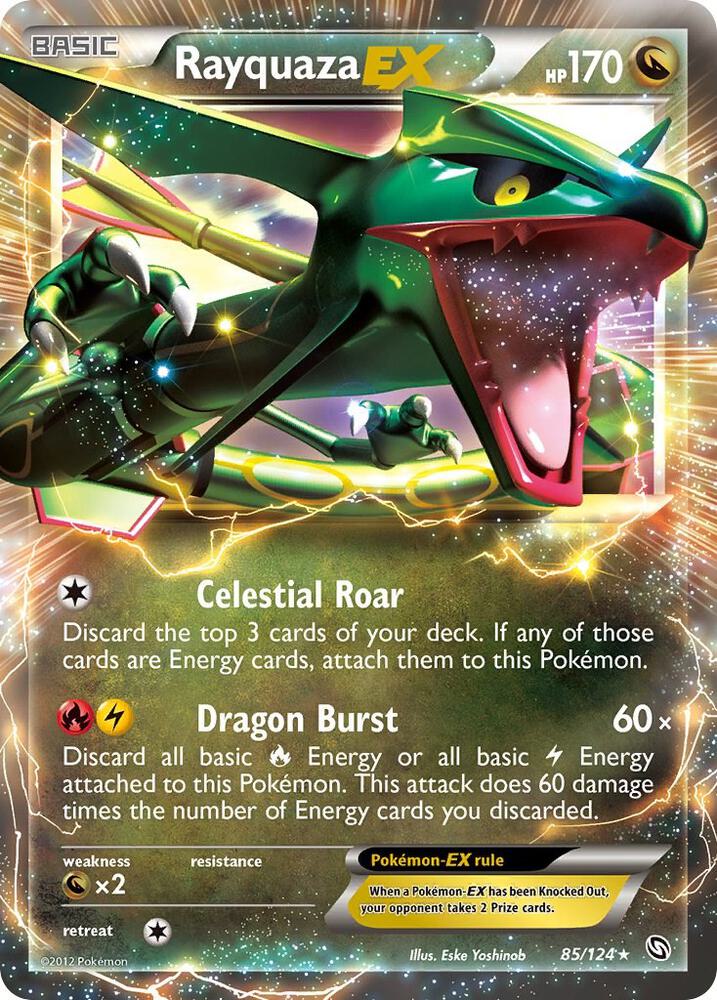 Rayquaza EX 85/124 (Dragons Exalted)  - Holofoil