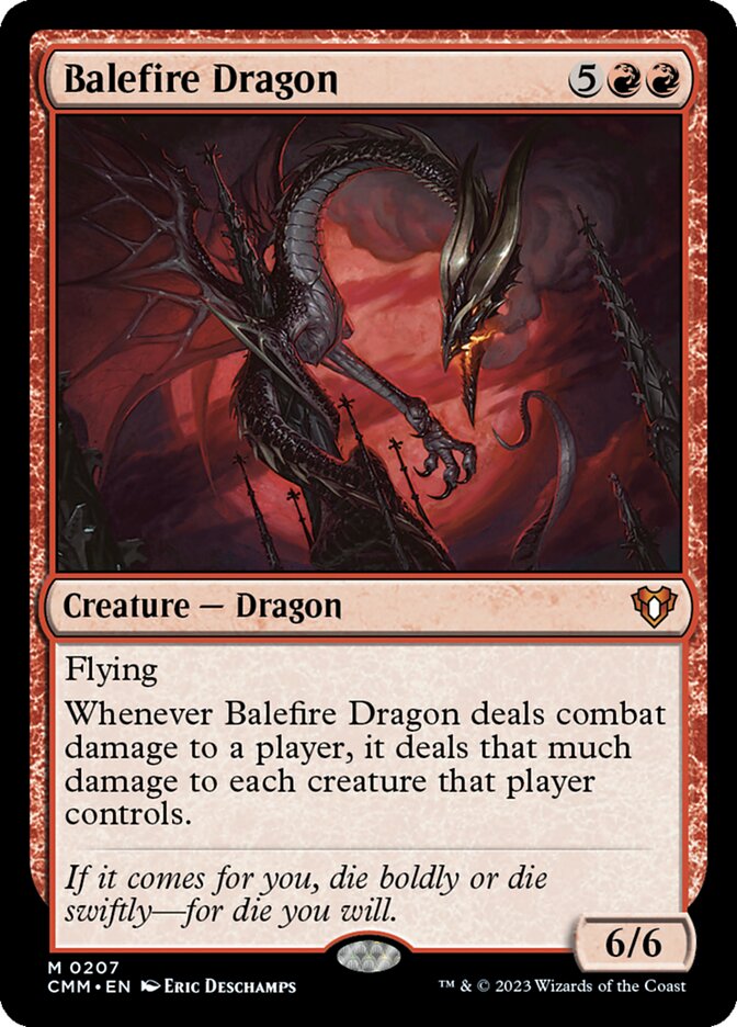 Balefire Dragon 207/451 (Commander Masters) 