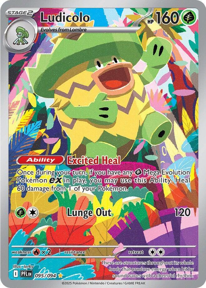 Ludicolo 095/094 (ME02: Phantasmal Flames)  - Holofoil