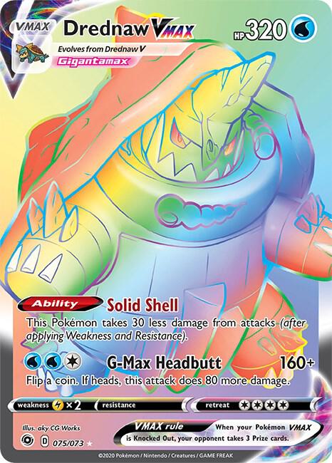 Drednaw VMAX Secret 75/73 (Champion's Path)  - Holofoil