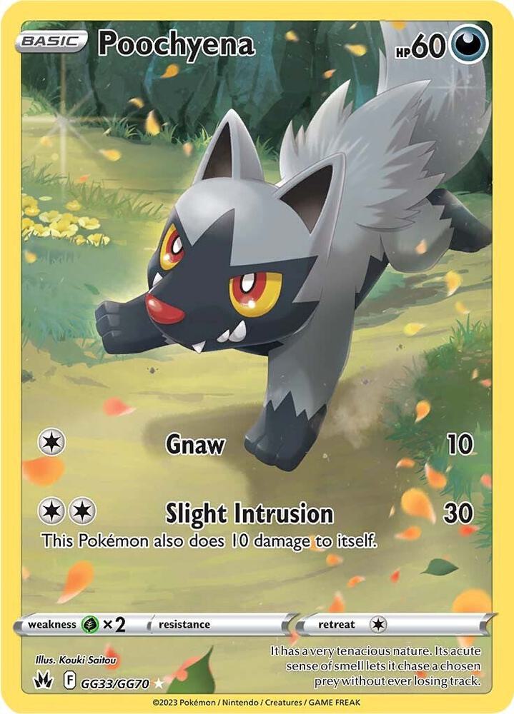 Poochyena GG33/GG70 (Crown Zenith: Galarian Gallery)  - Holofoil