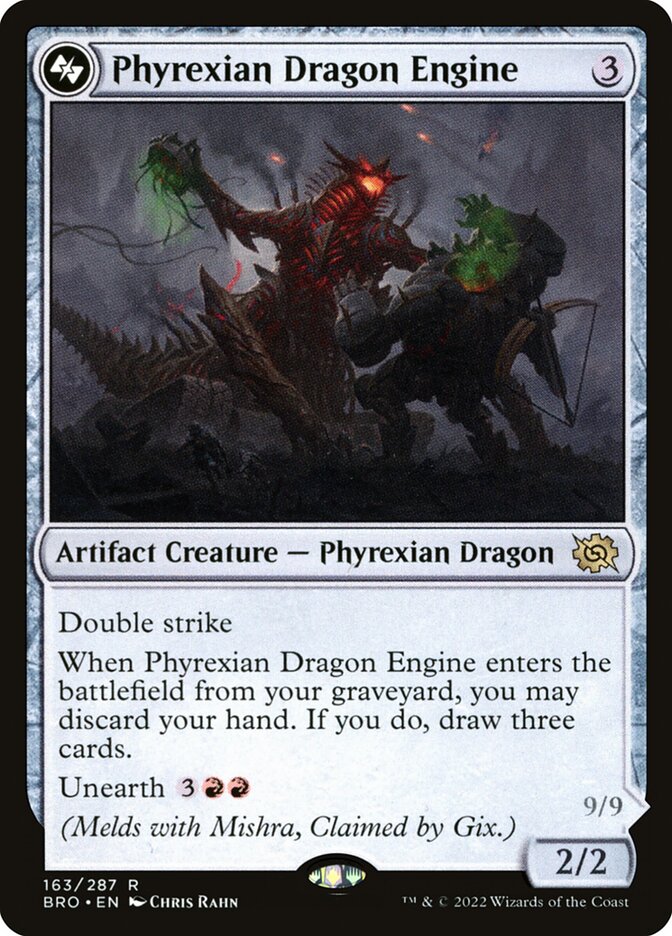 Phyrexian Dragon Engine 163 (The Brothers' War) 