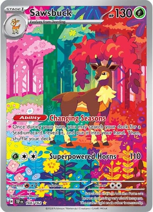 Sawsbuck 166/162 (SV05: Temporal Forces)  - Holofoil