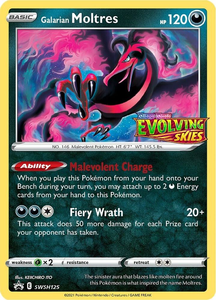 Galarian Moltres Prerelease SWSH125 (SWSH: Sword & Shield Promo Cards)  - Holofoil