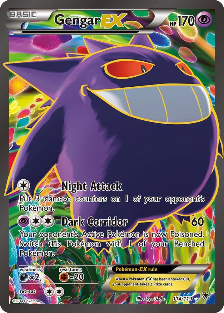 Gengar EX 114/119 (XY - Phantom Forces)  - Holofoil
