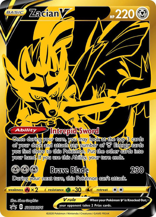 Zacian V SWSH076 (SWSH: Sword & Shield Promo Cards)  - Holofoil