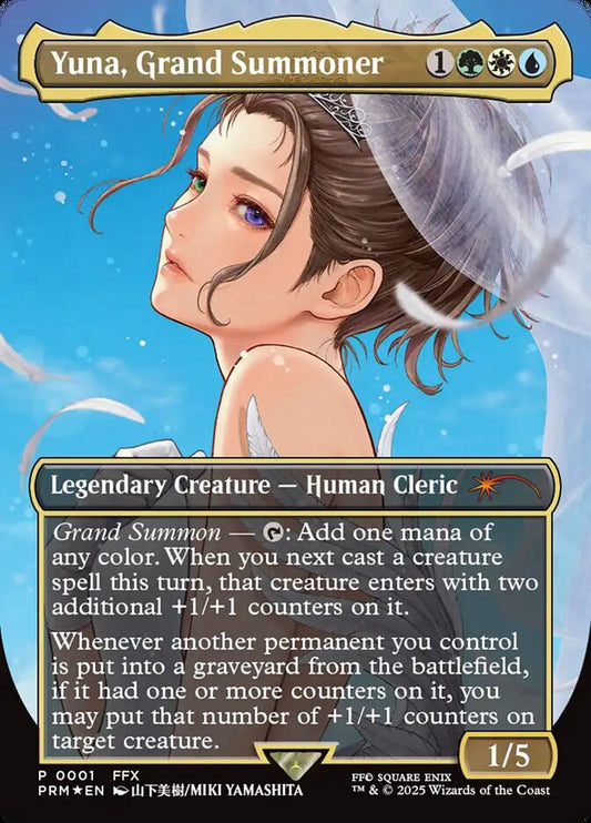 Yuna, Grand Summoner 1 (WPN & Gateway Promos)  - Borderless Foil